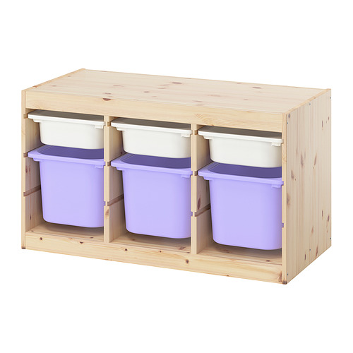 TROFAST, storage combination with boxes
