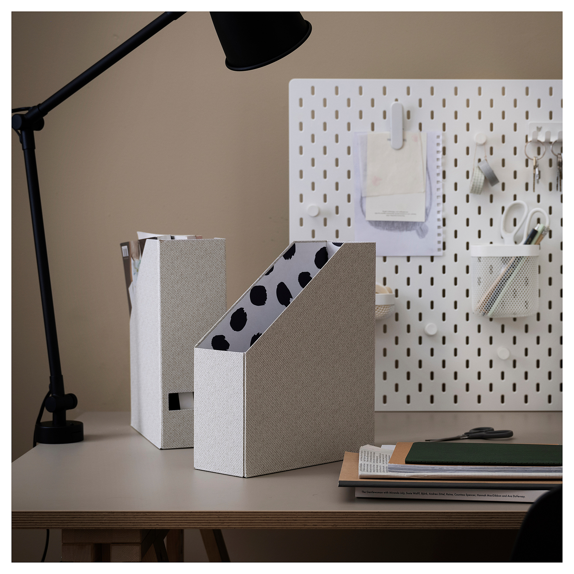 TJENA magazine file white/beige IKEA Latvija