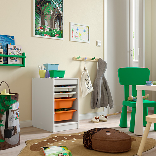 TROFAST, plauktu kombināc.ar kastēm/paplātēm