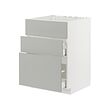 METOD/MAXIMERA base cab f sink+3 fronts/2 drawers