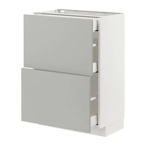 METOD/MAXIMERA põrandakapp 2 esipaneeli/3 sahtliga