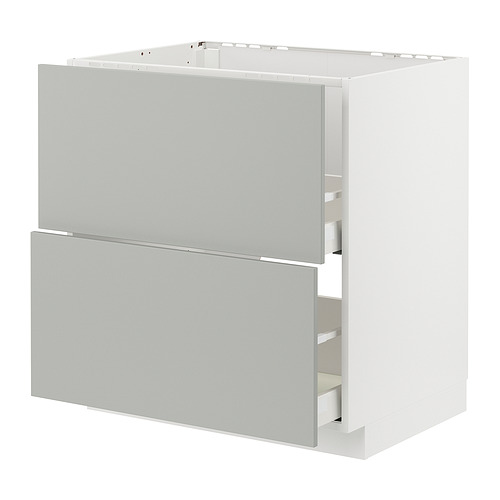 METOD/MAXIMERA напольный шкаф п/мойку+2фасада/2 ящ