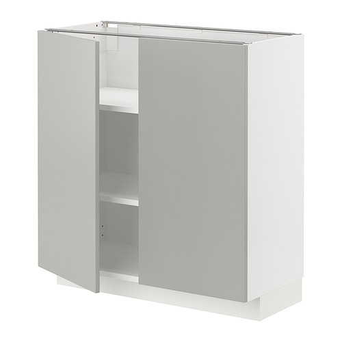 METOD põrandakapp riiulite/2 uksega