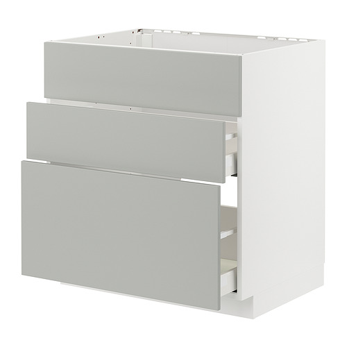 METOD/MAXIMERA sahtliga põr-kapp pliidile/õhupuh.