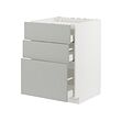 METOD/MAXIMERA base cab f hob/3 fronts/3 drawers