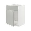 METOD base cabinet f sink w door/front