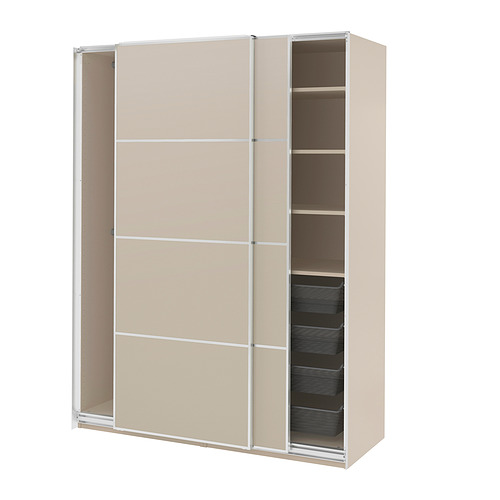 PAX/MEHAMN wardrobe with sliding doors