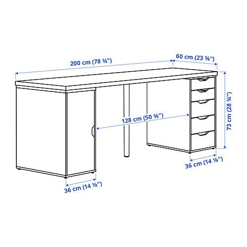 ALEX/LAGKAPTEN desk