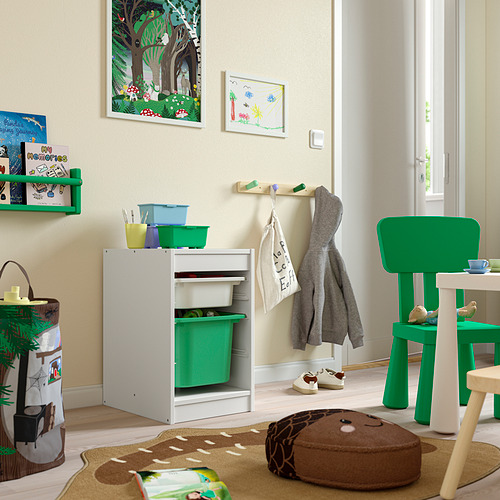 TROFAST, plauktu kombinācija ar kastēm