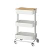 RÅSKOG/NORRÅVA trolley with lid