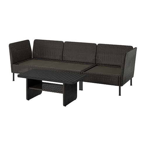 VITTSKÄR, 3-seat conversation set