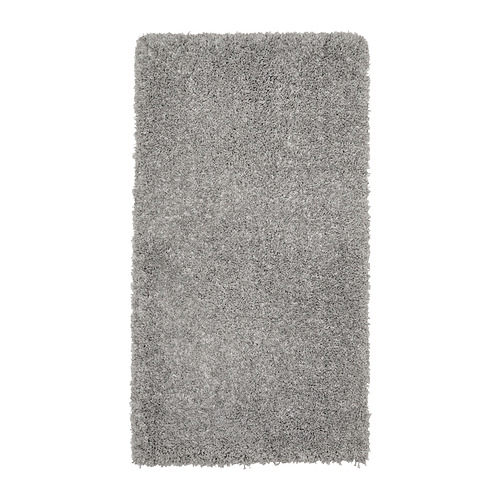 VOLLERSLEV rug, high pile light grey 80x150 cm IKEA Latvija
