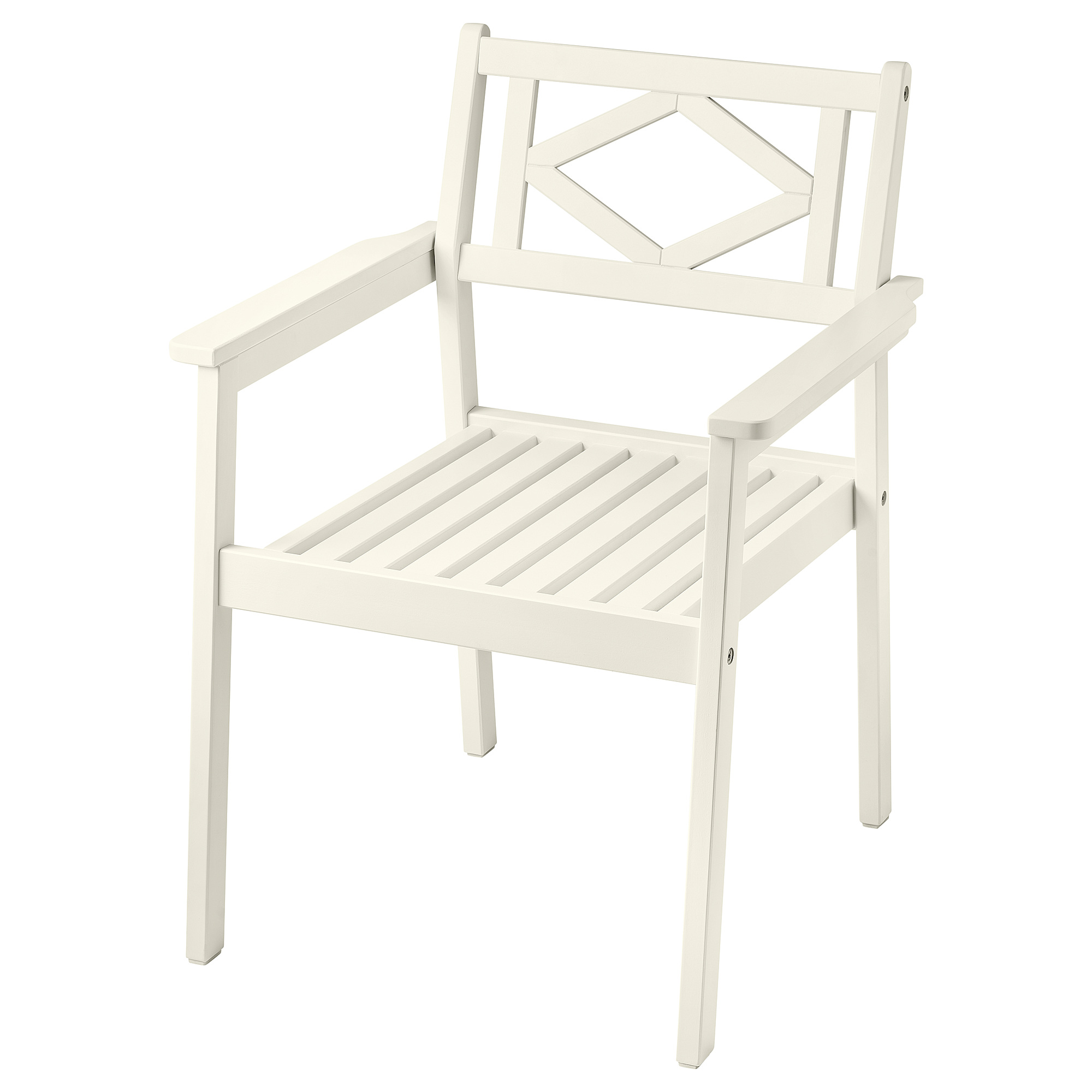BONDHOLMEN chair with armrests, outdoor white/beige IKEA Eesti