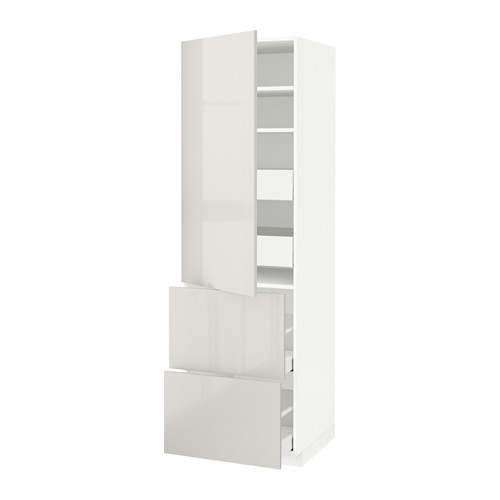 METOD/MAXIMERA hi cab w shlvs/4 drawers/dr/2 frnts