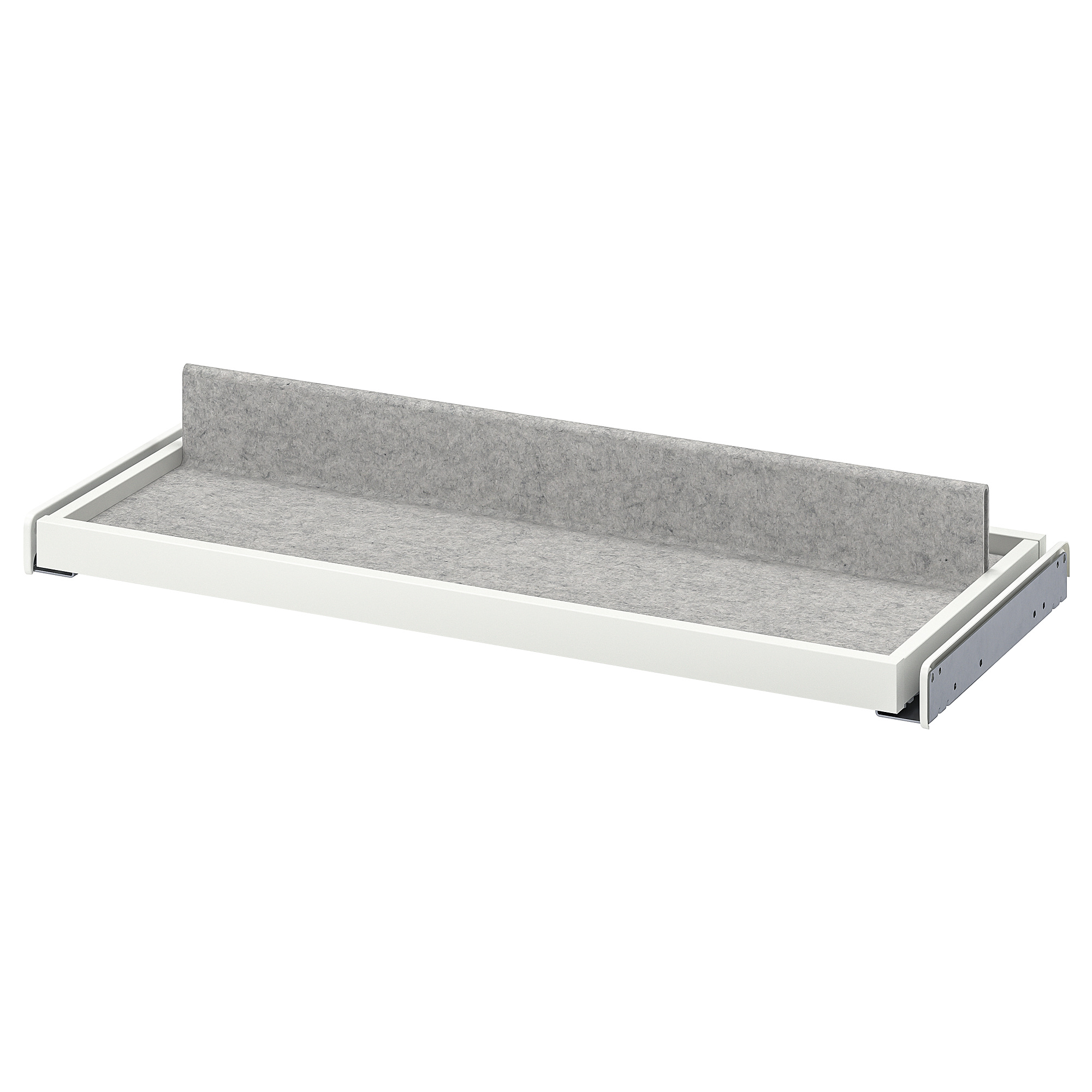 KOMPLEMENT pullout tray with shoe insert white/light grey 75x35 cm