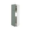 METOD high cabinet for fridge w 2 doors
