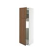 METOD high cabinet for fridge w 2 doors