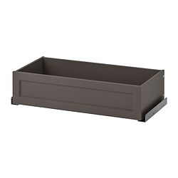 KOMPLEMENT ящик, панель с филёнкой темно-серый | IKEA Eesti