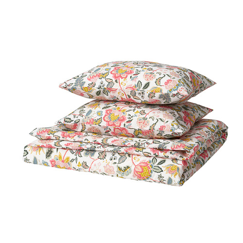 DAGGSALVIA, duvet cover and 2 pillowcases