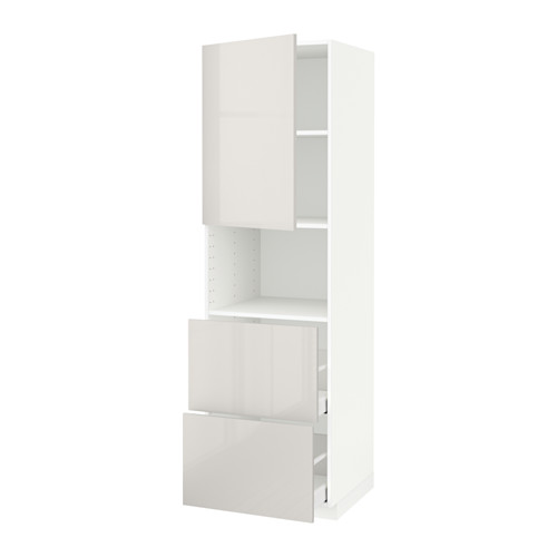 METOD/MAXIMERA hi cab f micro w door/2 drawers
