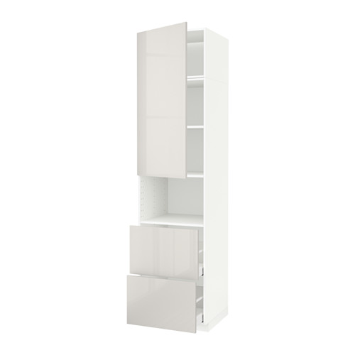 METOD/MAXIMERA hi cab f micro w door/2 drawers