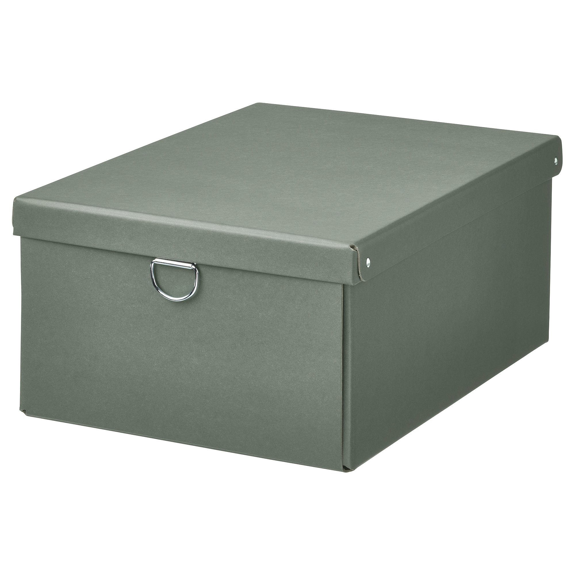 NIMM Storage Box With Lid Grey green 25x35x15 Cm IKEA Eesti