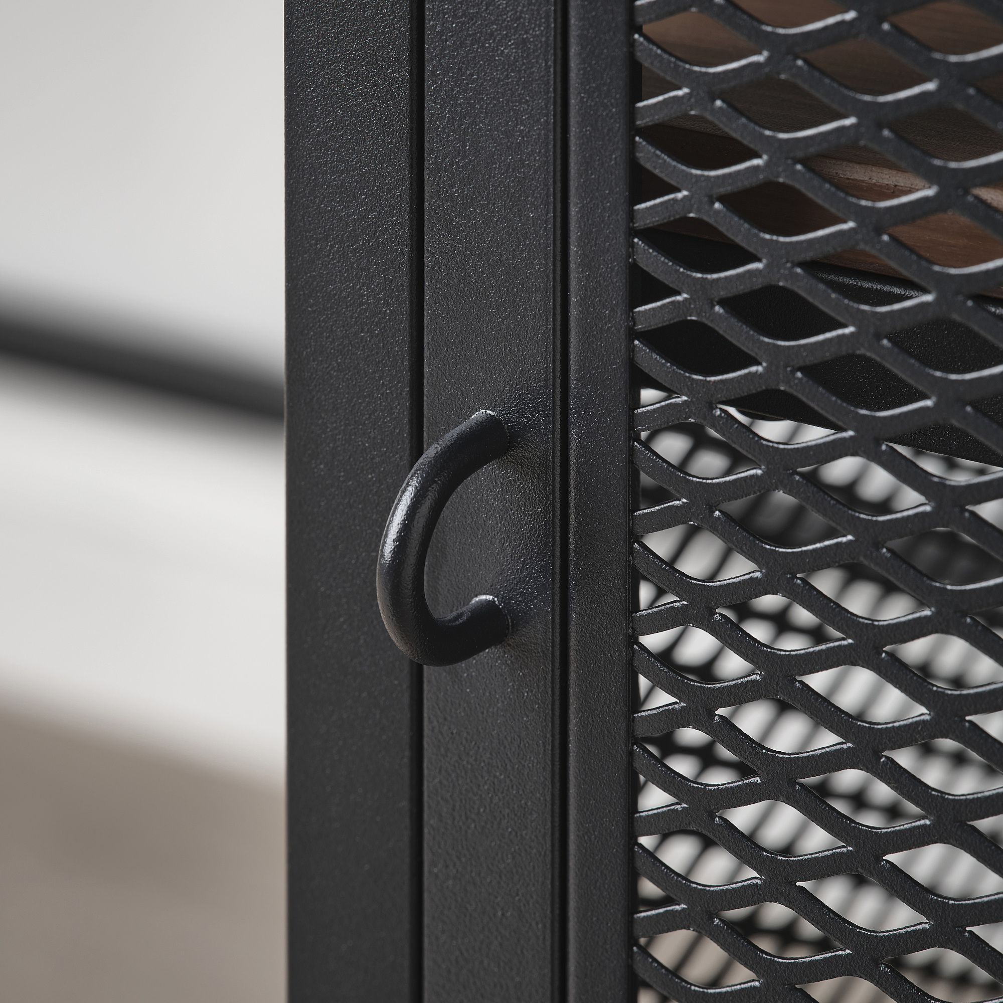 HJÄLPA wire basket with pull-out rail white | IKEA Lietuva