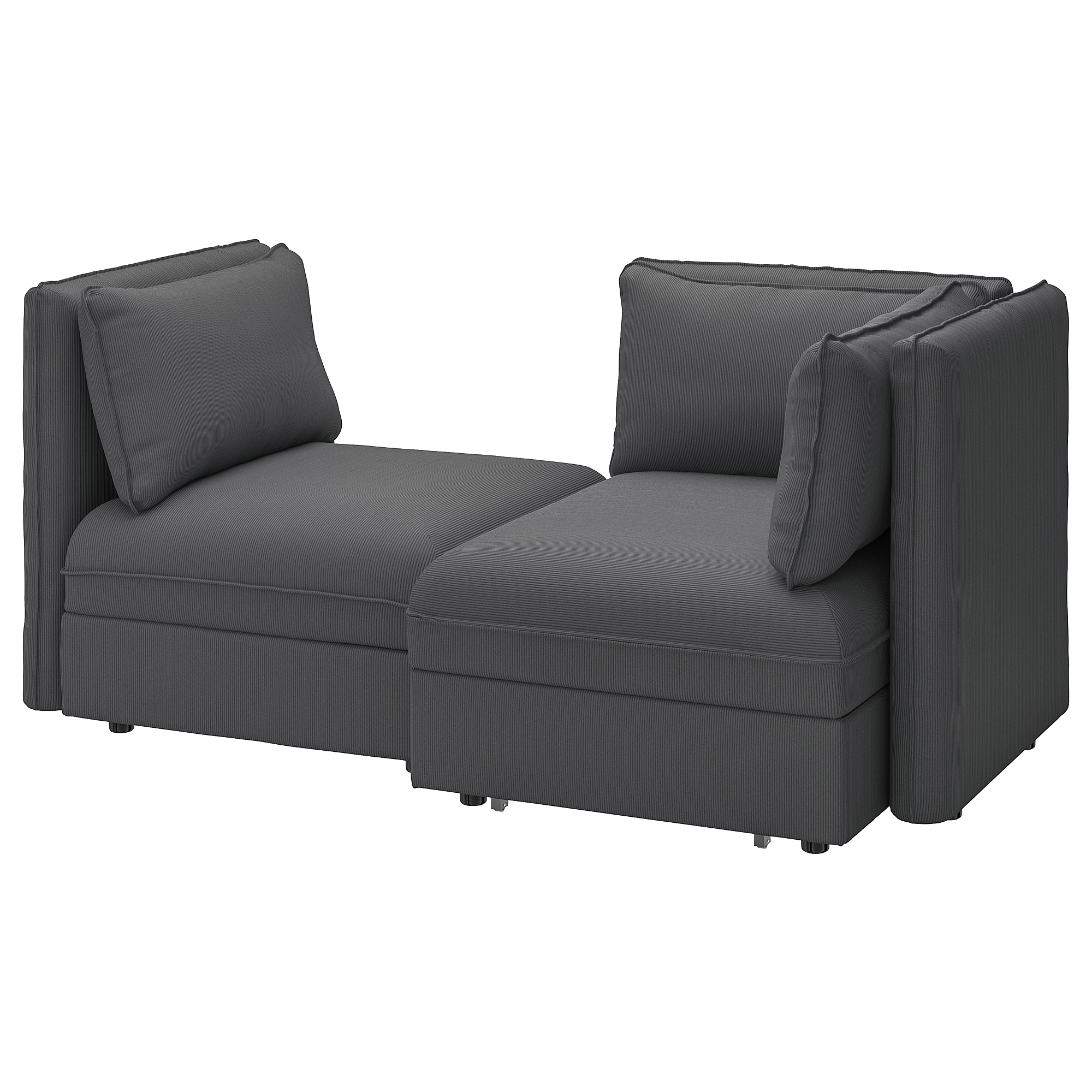 VALLENTUNA 2seat modular sofa with sofabed and storage/Kelinge