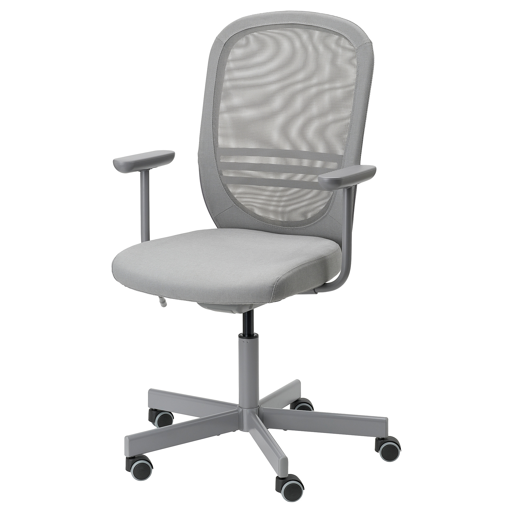 FLINTAN office chair with armrests Diseröd grey IKEA Eesti