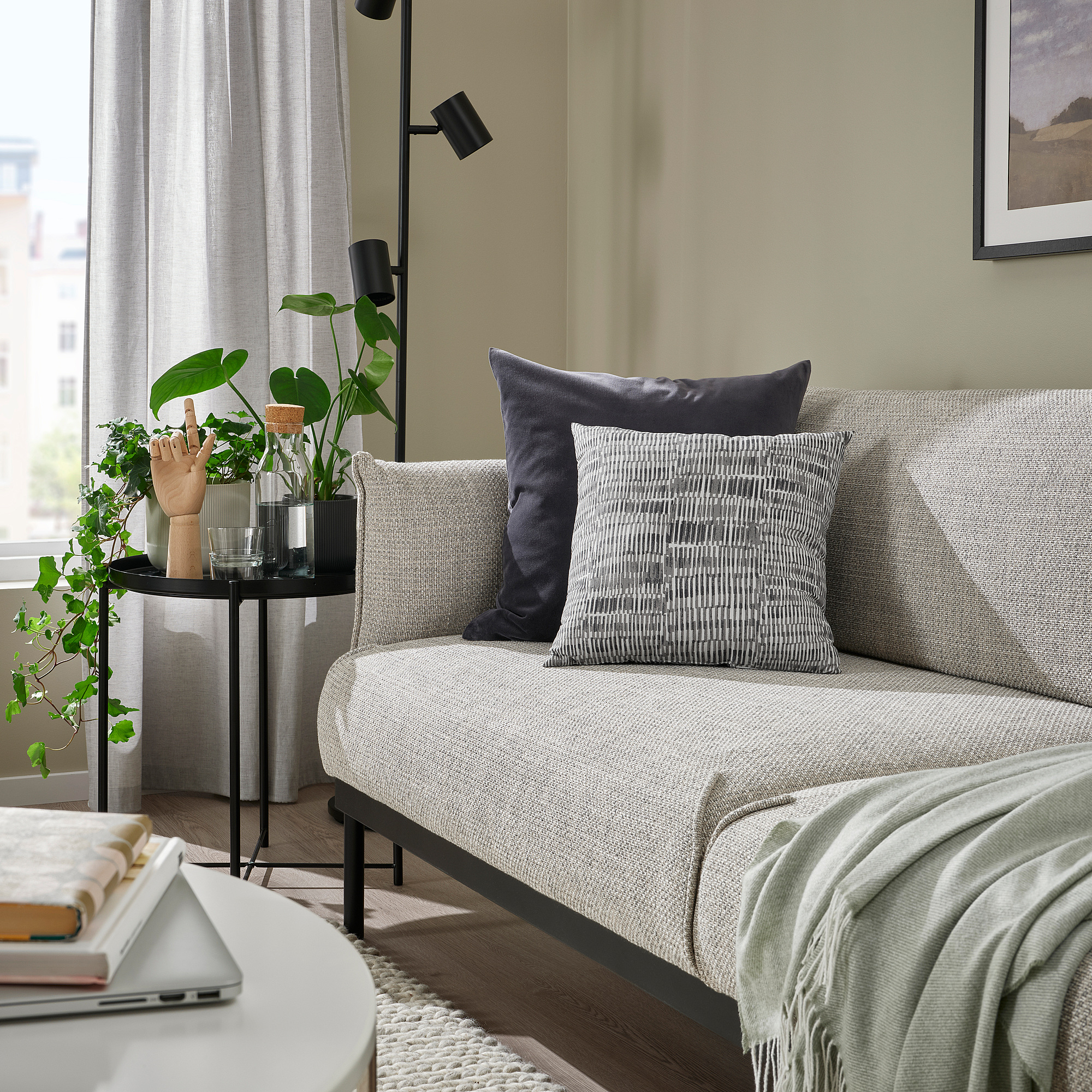 JORDKASTANJ cushion grey | IKEA Lietuva
