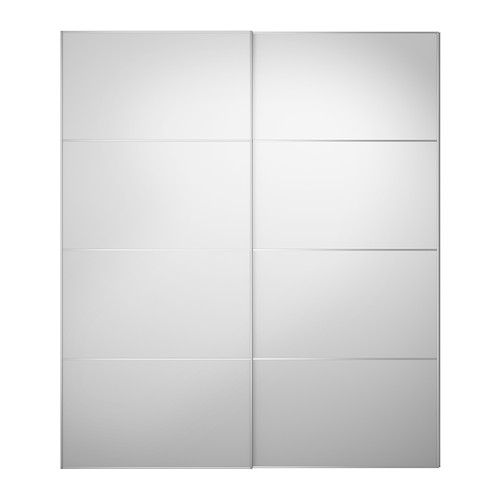 AULI pair of sliding doors mirror glass 200x236 cm IKEA Eesti