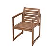 NÄMMARÖ chair with armrests, outdoor