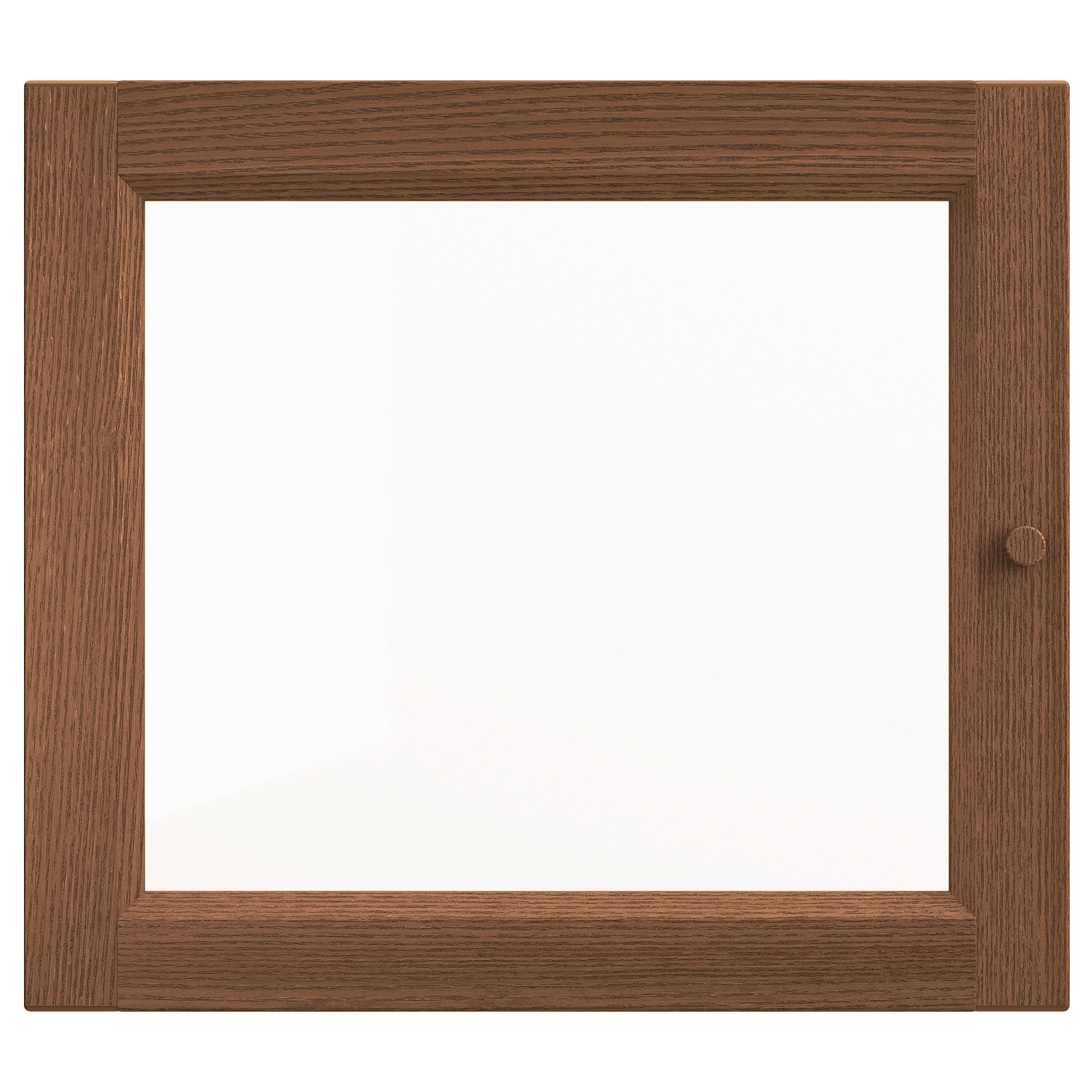 OXBERG glass door brown ash veneer 40x35 cm IKEA Latvija