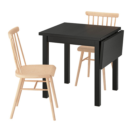 HÖGVED/NORDVIKEN, table and 2 chairs