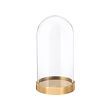 BEGÅVNING glass dome with base