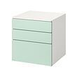 PLATSA/SMÅSTAD chest of 3 drawers