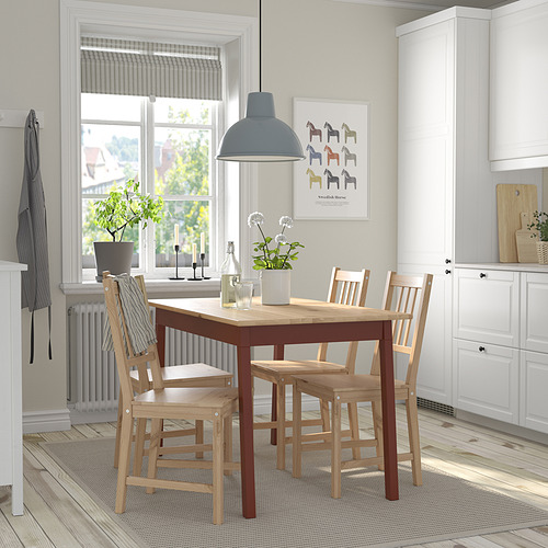 PINNTORP/PINNTORP, stalas ir 4 kėdės