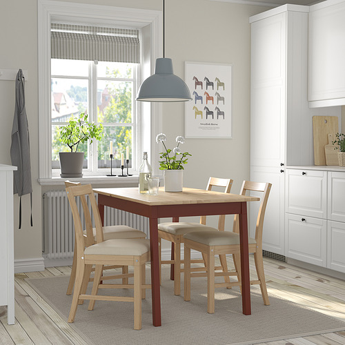 PINNTORP/PINNTORP, stalas ir 4 kėdės