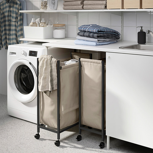 ENHET, laundry bag with castors