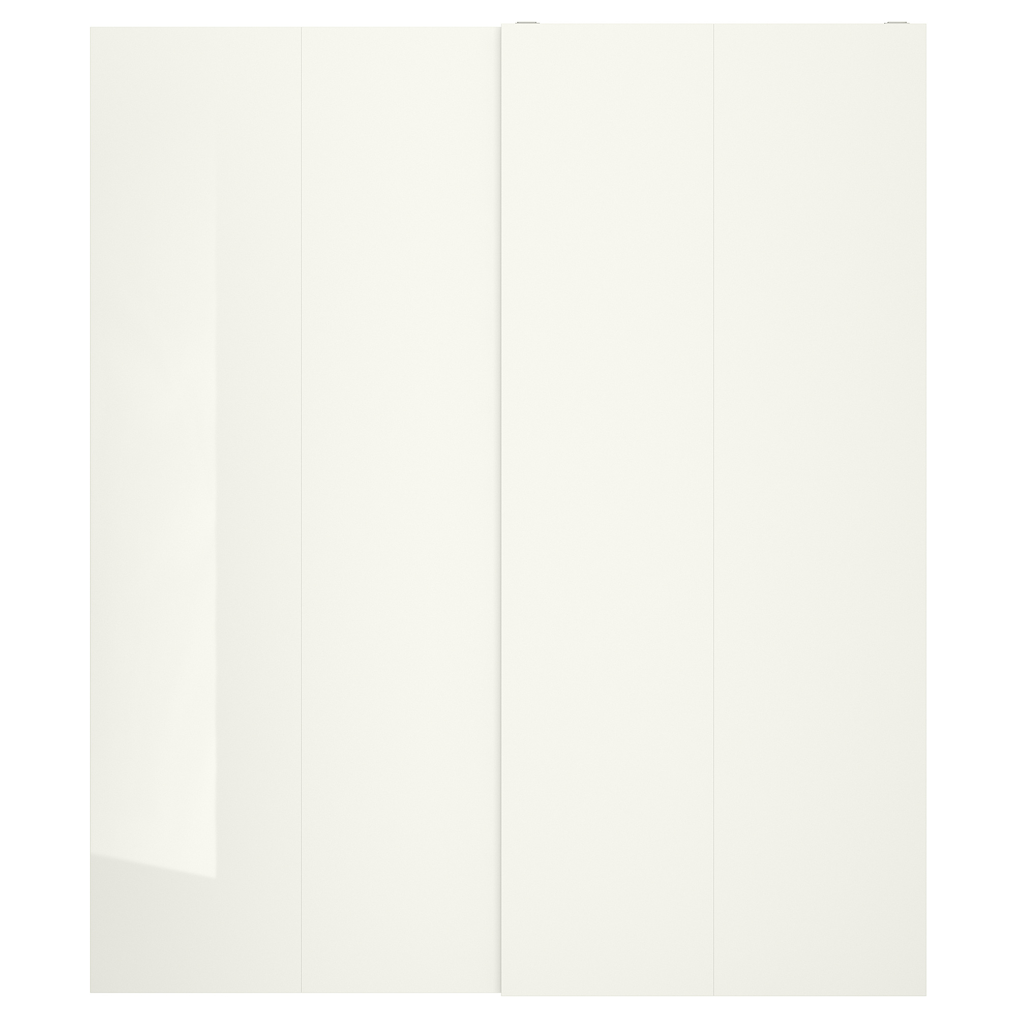HASVIK pair of sliding doors highgloss/white 200x236 cm IKEA Lietuva