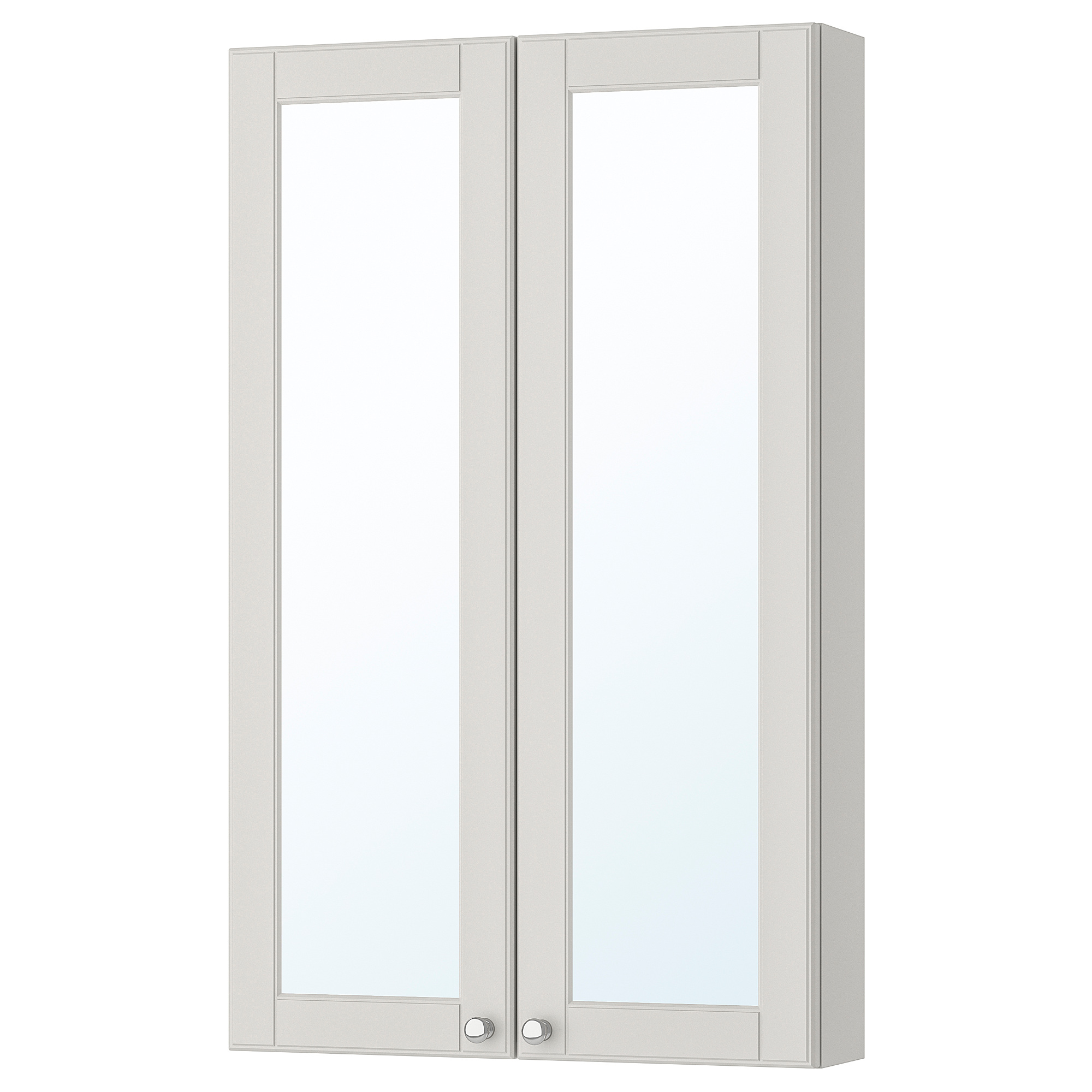 mirror with 2 doors Kasjön light grey 60x14x96 cm