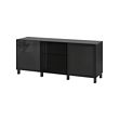 Black-brown/selsviken/stubbarp high-gloss/black smoked glass (+20€)