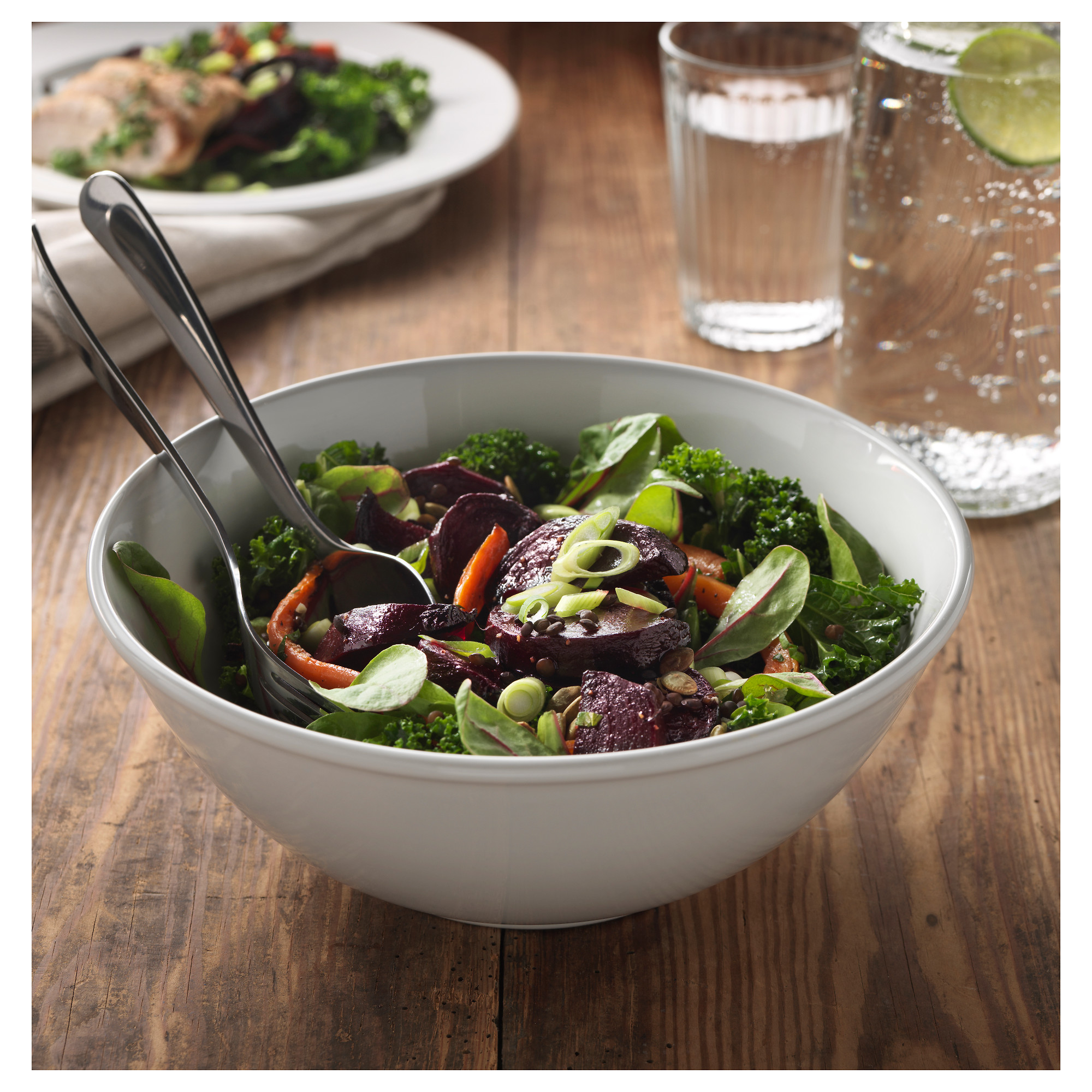 VARDAGEN serving bowl offwhite 24 cm IKEA Lietuva