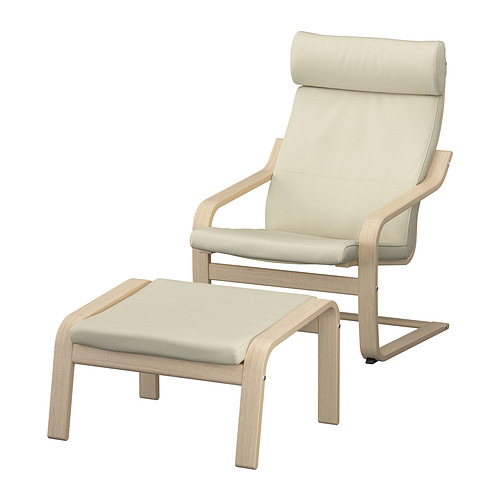 POÄNG, armchair and footstool