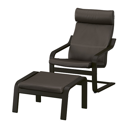 POÄNG, armchair and footstool