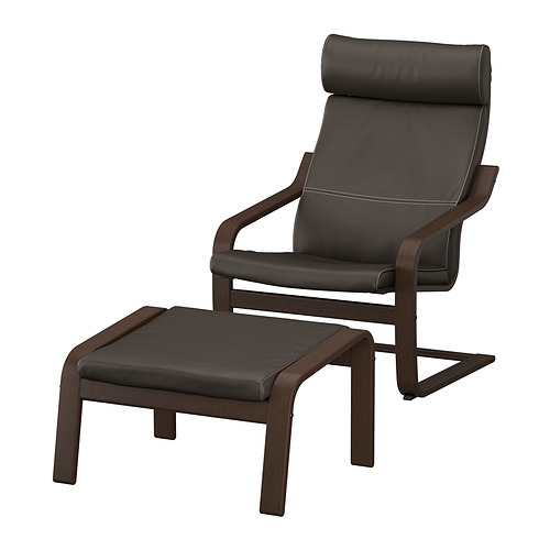 POÄNG, armchair and footstool