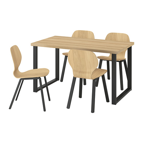 SKÅLSTA, stalas ir 4 kėdės