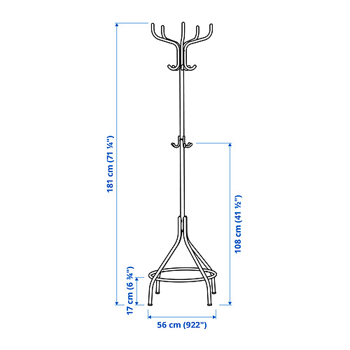 NIPÅSEN kepurių ir paltų kabykla
