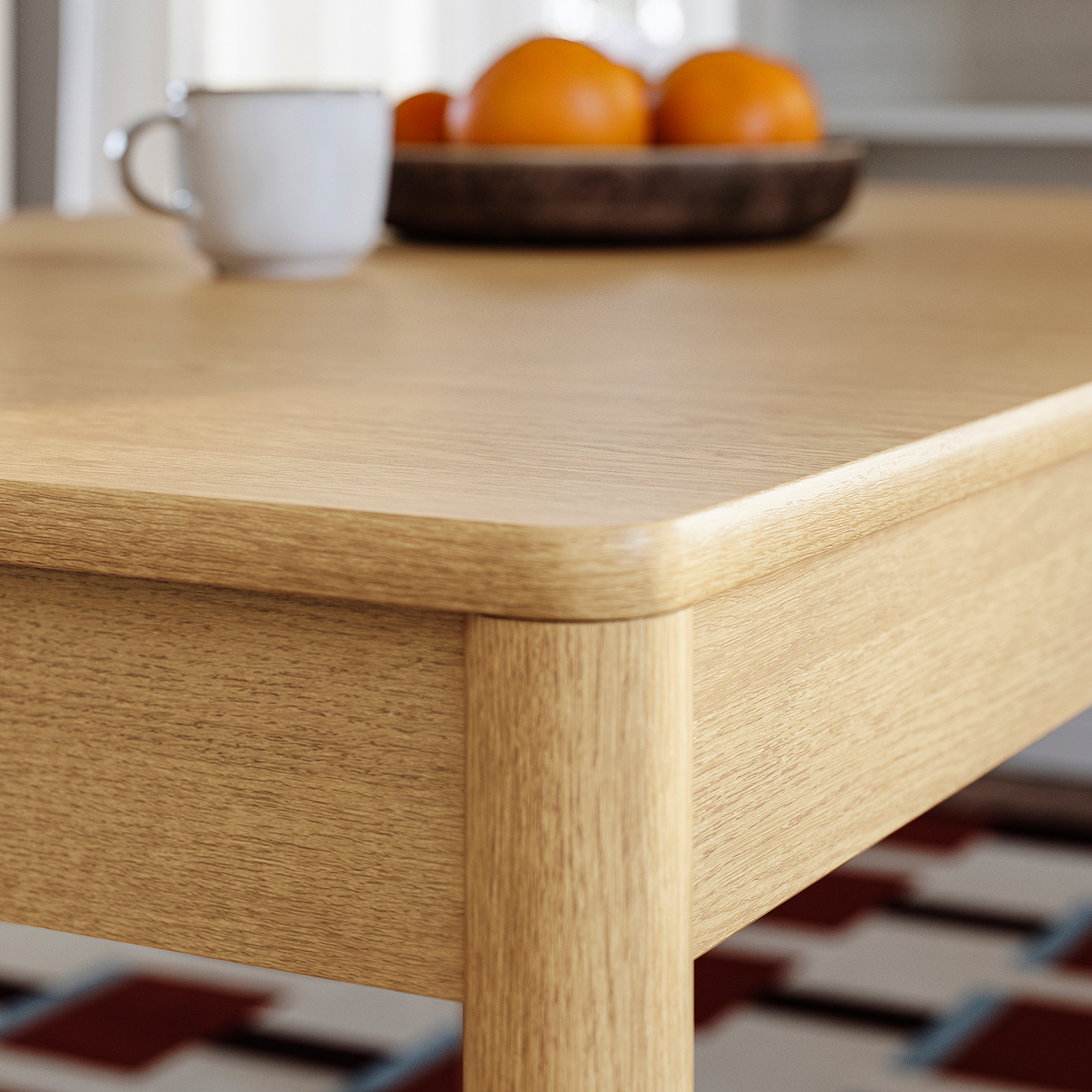 IKEA　HJORSTA DJURSTA Table oak - IKEAPEDIA