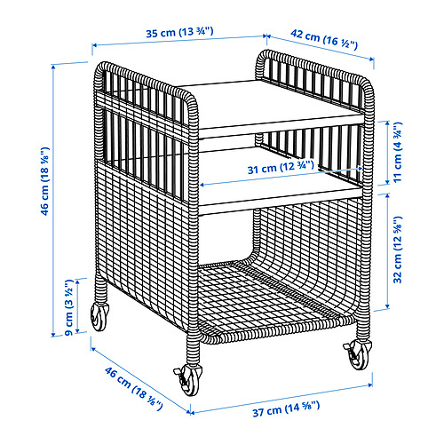 FRYKSÅS модуль на колесах